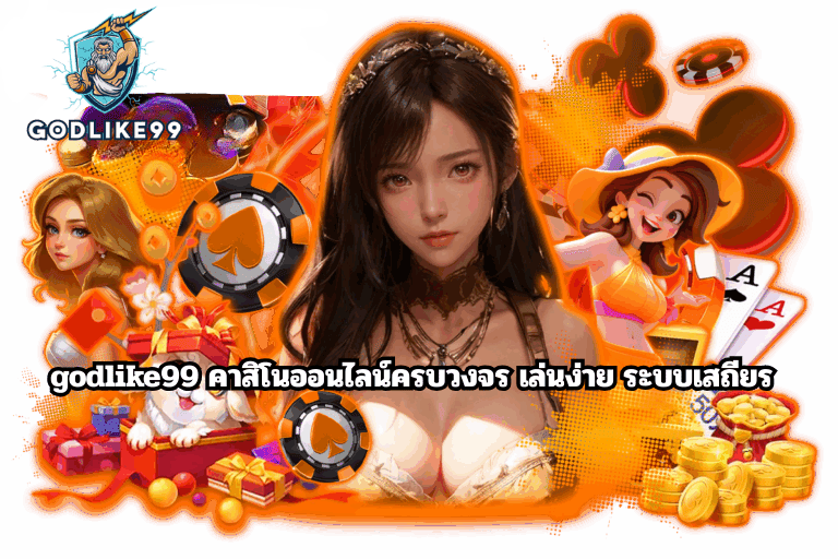 godlike99 คาสิโนออนไลน์ครบวงจร เล่นง่าย ระบบเสถียร